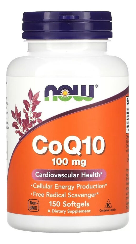 Now Foods Coenzima Coq10 100mg 50 Softgels 3un S/sabor Sabor Sem Sabor - Imagem 3