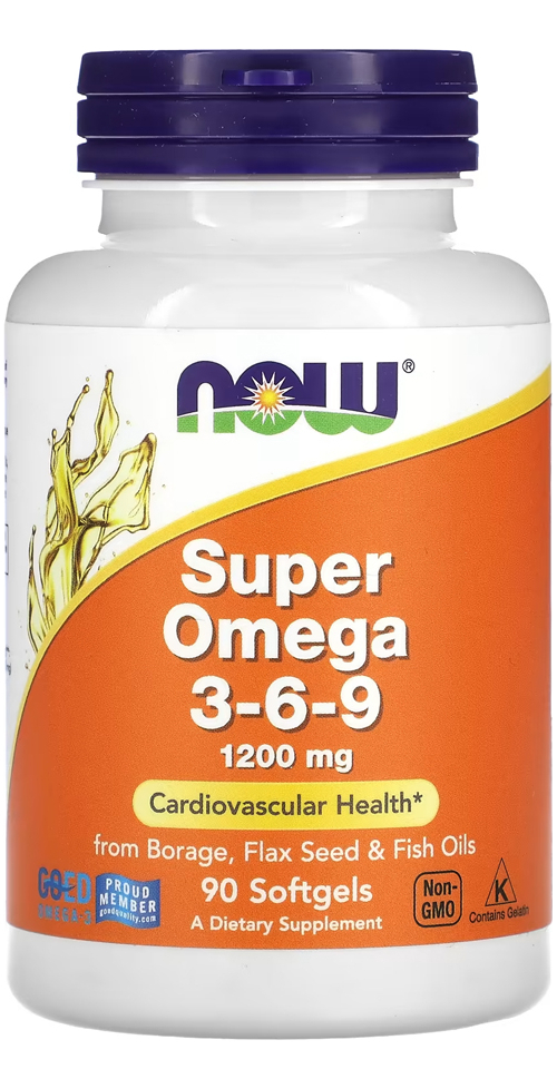 Super Ômega 3-6-9 1200mg Now Foods 90 Caps Softgels Eua/usa