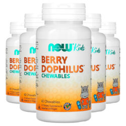 Berrydophilus Infantil Now Foods 60 Chewable Importado 5un