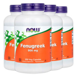 Feno-grego 500mg 250 Cáps Importado 4un Now Foods