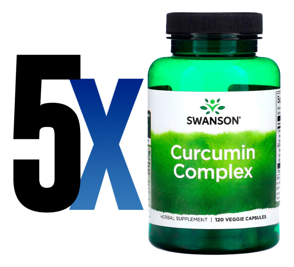 Curcumina Complex Swanson Com Bioperine 120cap Importado 5un - Imagem 2