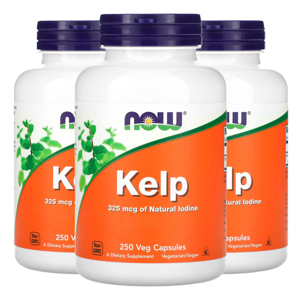 Kelp 325mcg Iodo Natural Now Foods250 Caps Importado 3un