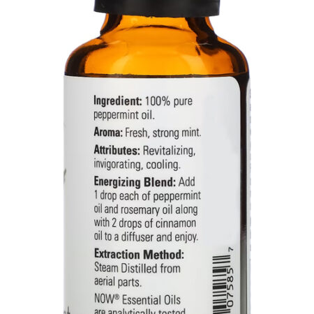 Óleo Essencial Hortelã 30ml Nowfoods Peppermint Puro Eua/usa - Imagem 2