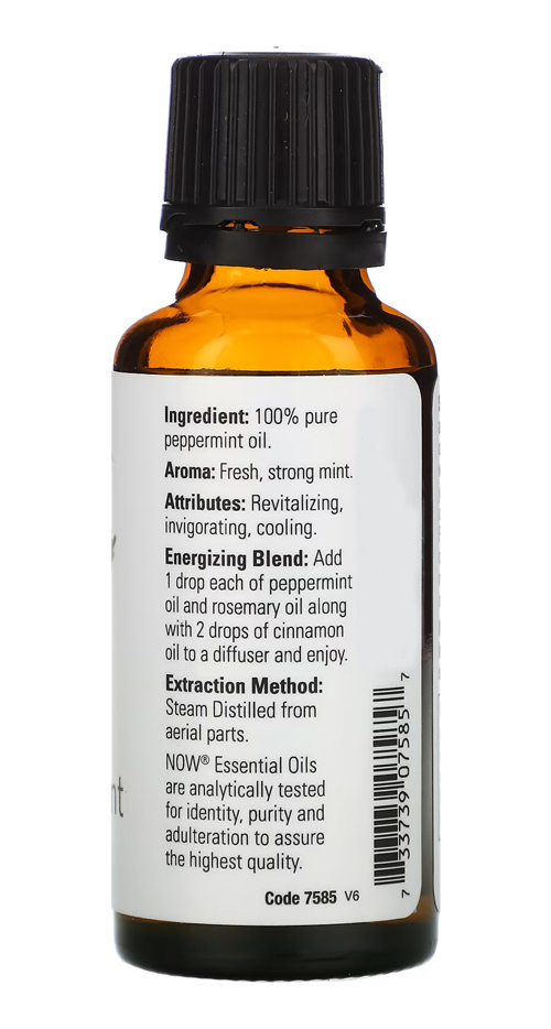 Óleo Essencial Hortelã 30ml Nowfoods Peppermint Puro Eua/usa - Imagem 2