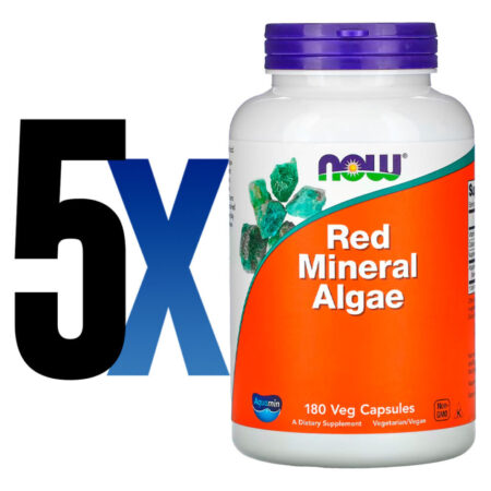 Minerais Algas Vermelhas 180 Cáps Importado 5un Now Foods - Imagem 2