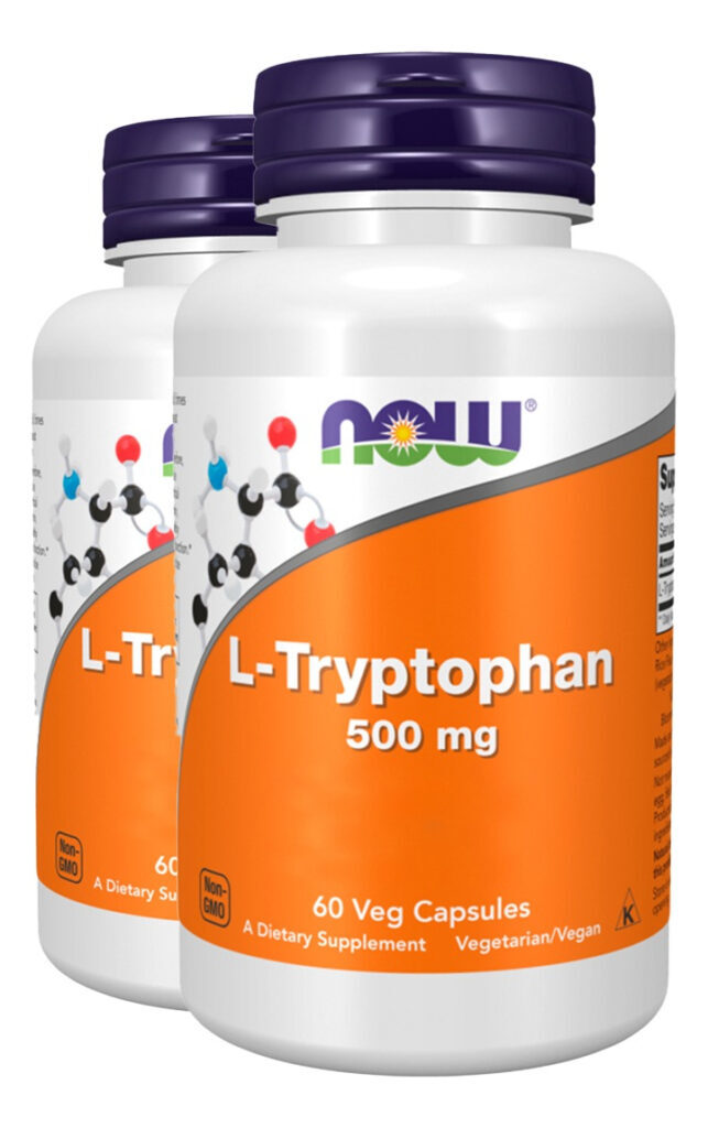 L-triptofano 500mg 60 Cápsulas Importado 2un Now Foods