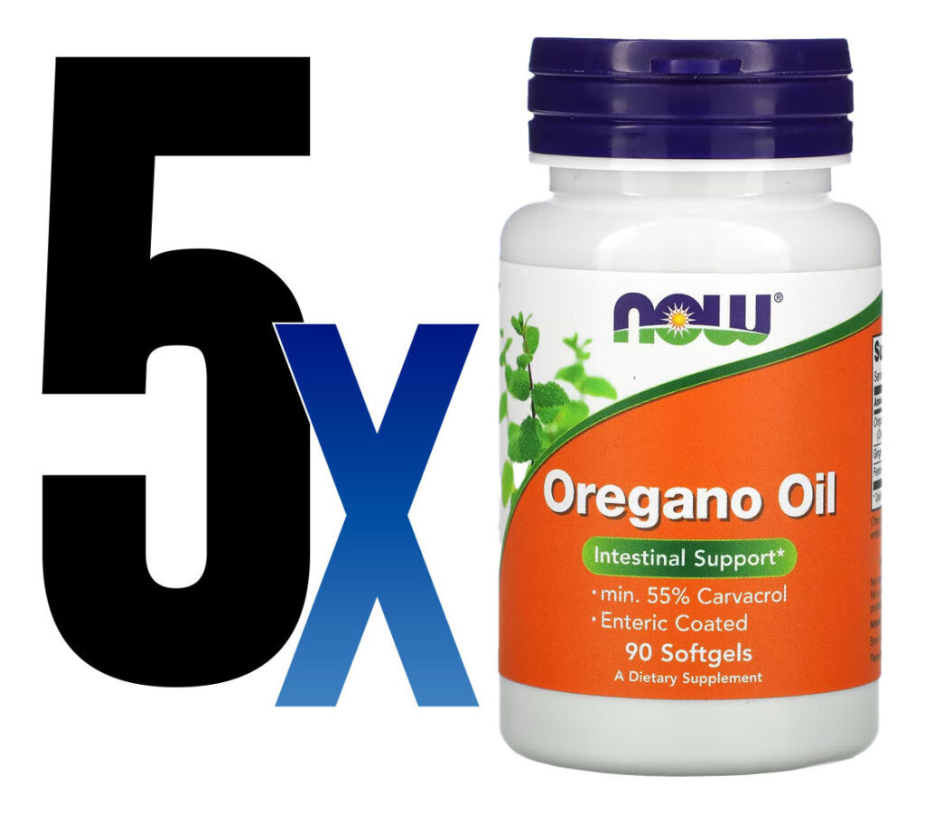 Óleo De Orégano Now Foods Oregano Revestido 90 Sofgels 5un - Imagem 2