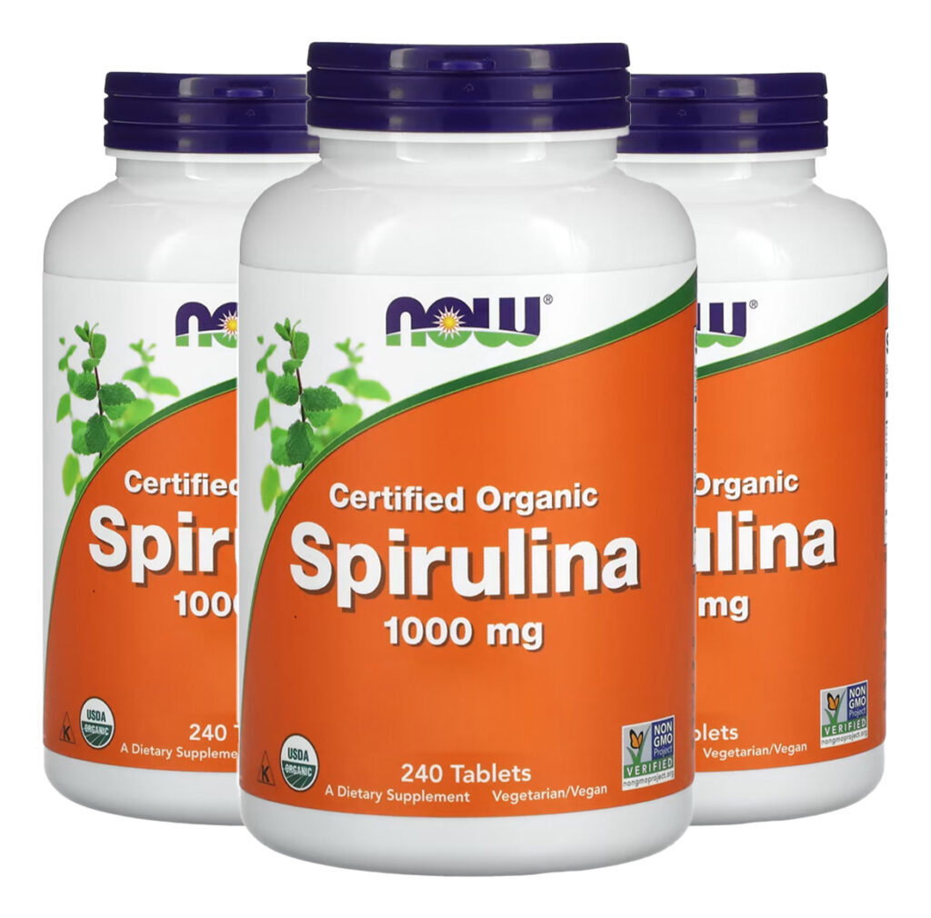 Spirulina 1000 Mg Now Foods 240 Tablets Importado 3un