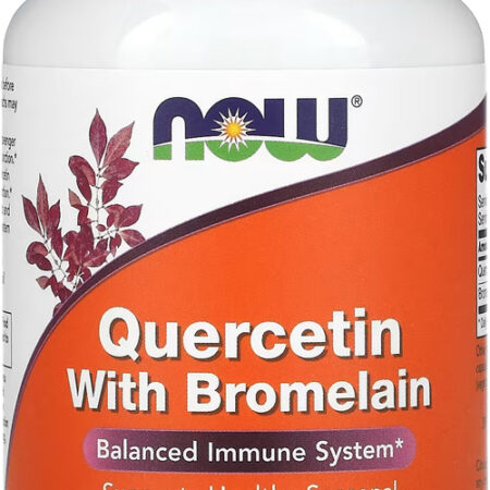 Quercetina 800mg Now Foods Bromelaína 120veg Cap 5un Sabor Sem Sabor - Imagem 3
