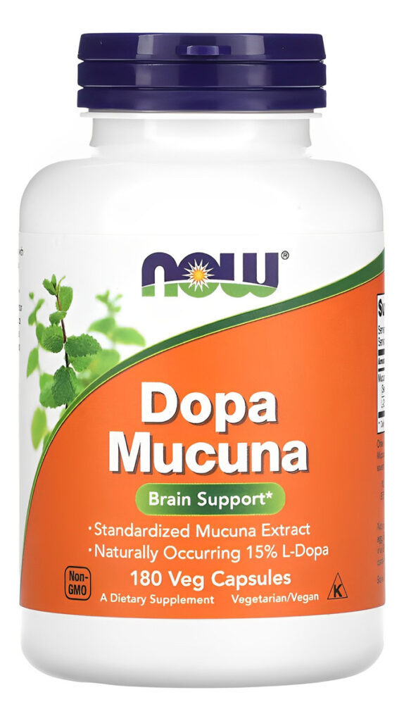Extrato De Dopa Mucuna Now Foods 180 Veg Cáps Importado 5un - Imagem 5