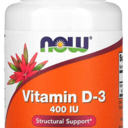 Vitamina D-3 Now Foods 400 Iu 180 Caps Softgels