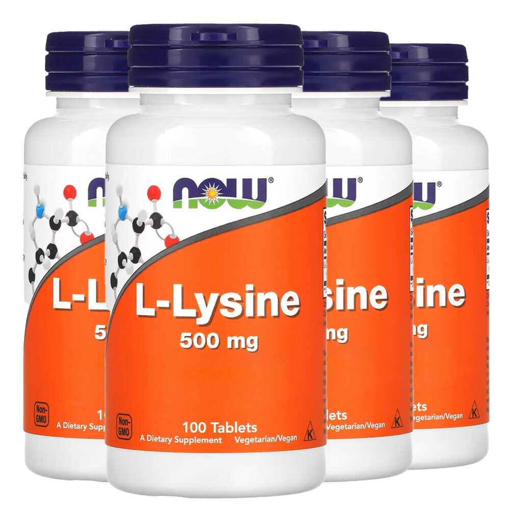 L-lisina 500 Mg Now Foods 100 Tablets Importado 4un