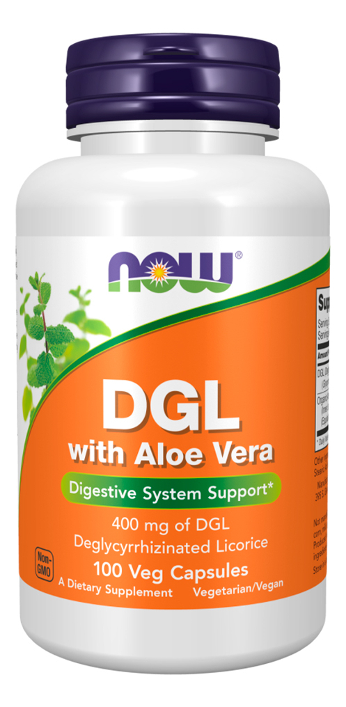 Dgl 400mg Now Food Com Aloe Vera 100 Caps Importado