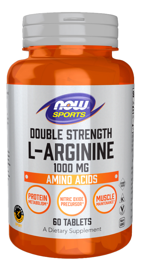 L-arginina 1000mg Now Foods 60 Tabs Importado