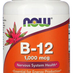 Vitamina B-12 1mg E Ácido Fólico Now Foods 100pastilhas