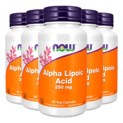 Ácido Alfa Lipóico 250mg Now Foods 60 Veg Cáps Importado 5un
