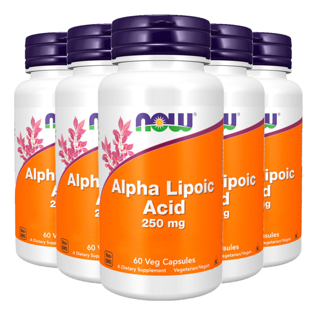 Ácido Alfa Lipóico 250mg Now Foods 60 Veg Cáps Importado 5un
