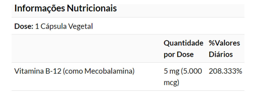 Metil B-12 5.000mcg Now Foods Methyl 90 Veg Cáps +porta Cáps - Imagem 4