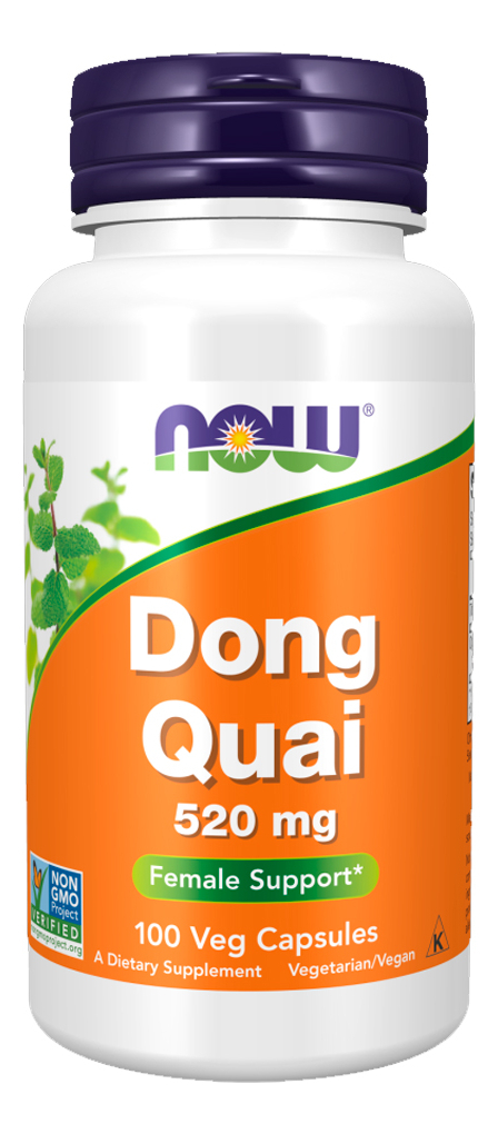 Dong Quai 520 Mg Now Foods 100 Cáps Importado