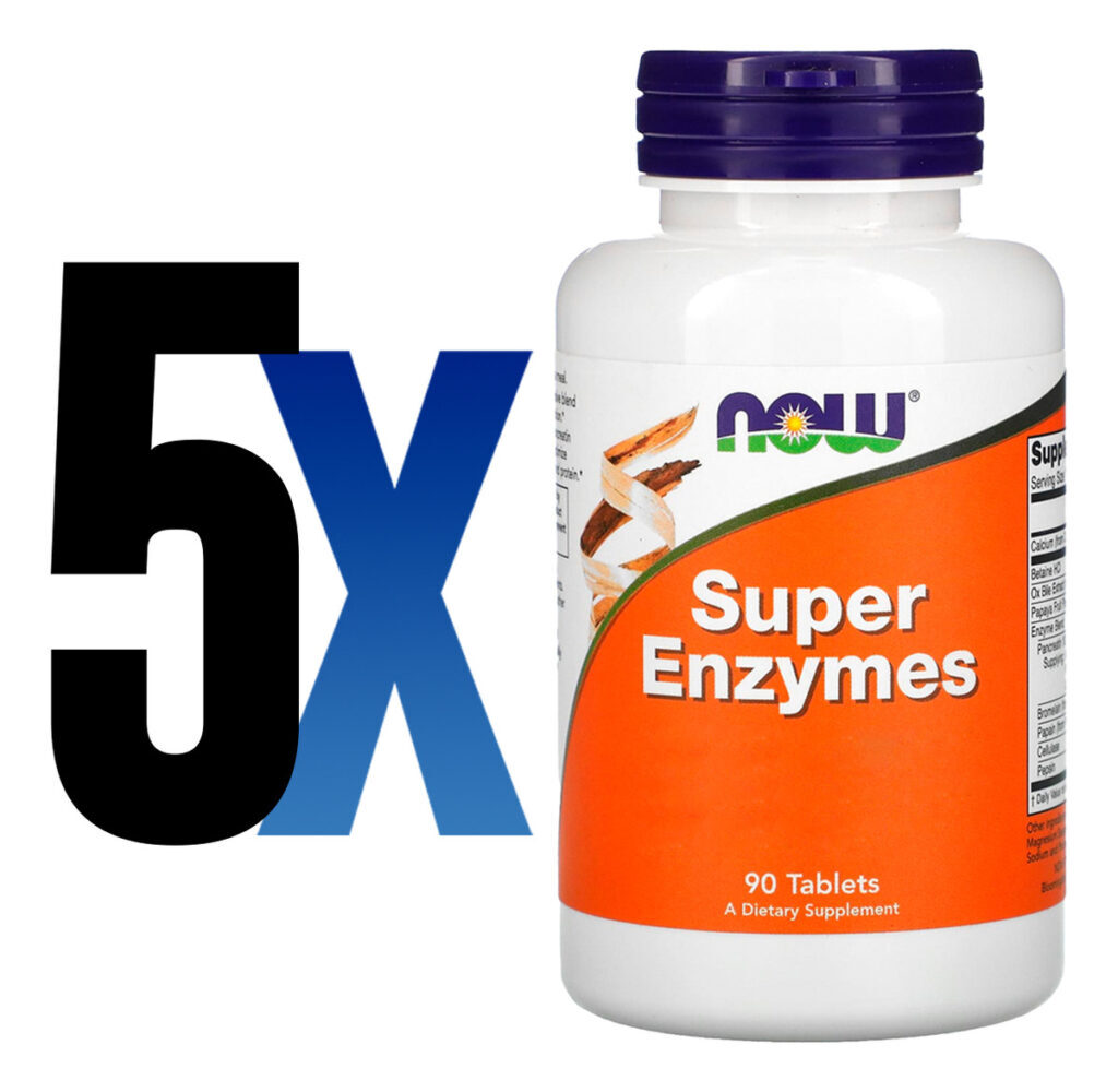 Enzimas Digestivas Now Foods 90 Tablets Importado 5un - Imagem 2