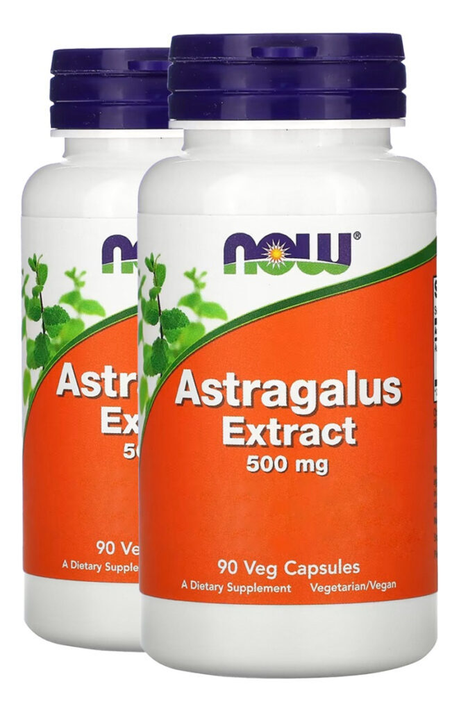 Astragalus Erva Chinesa 500mg 90cáps Importado 2un Now Foods