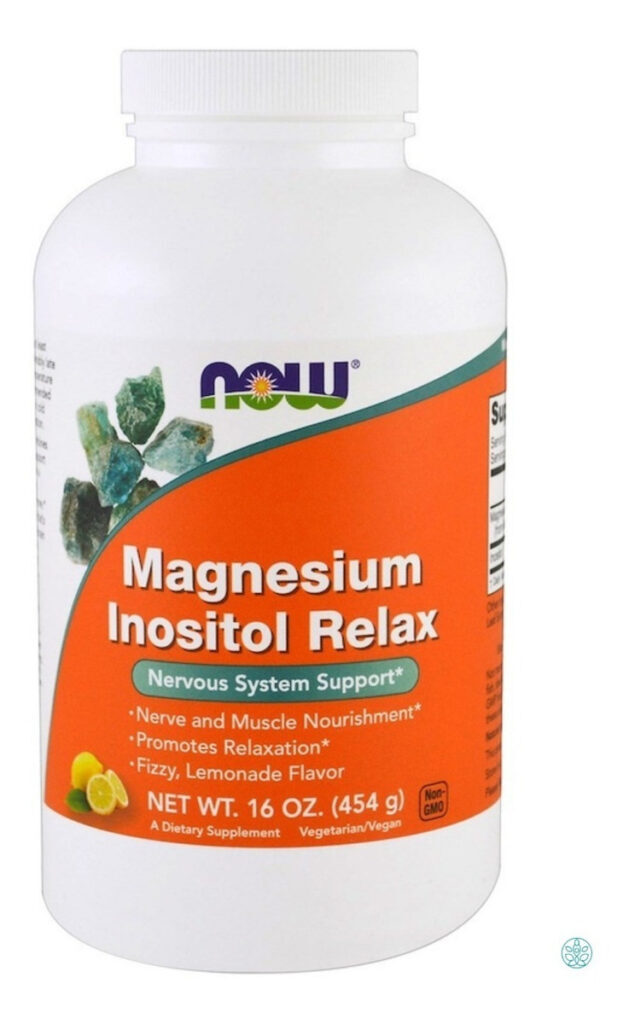 Magnésio E Inositol Relax 454 G Now Foods Sabor Lemonade