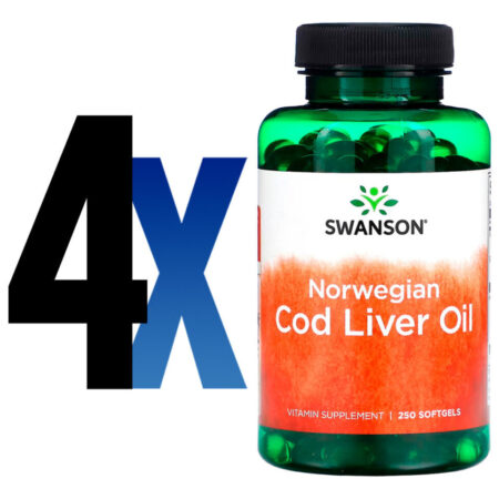 Óleo De Fígado Bacalhau 350mg Swanson 250 Soft Importado 4un - Imagem 2