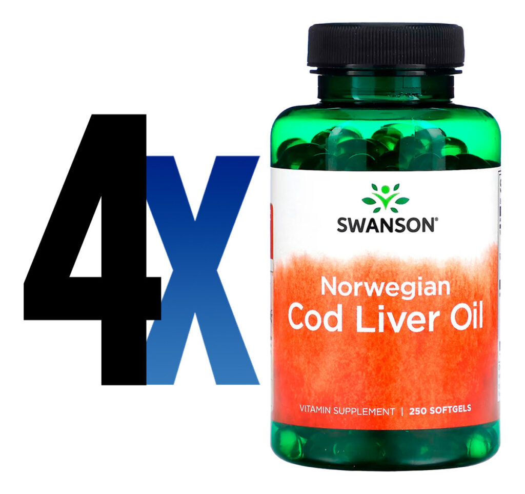 Óleo De Fígado Bacalhau 350mg Swanson 250 Soft Importado 4un - Imagem 2