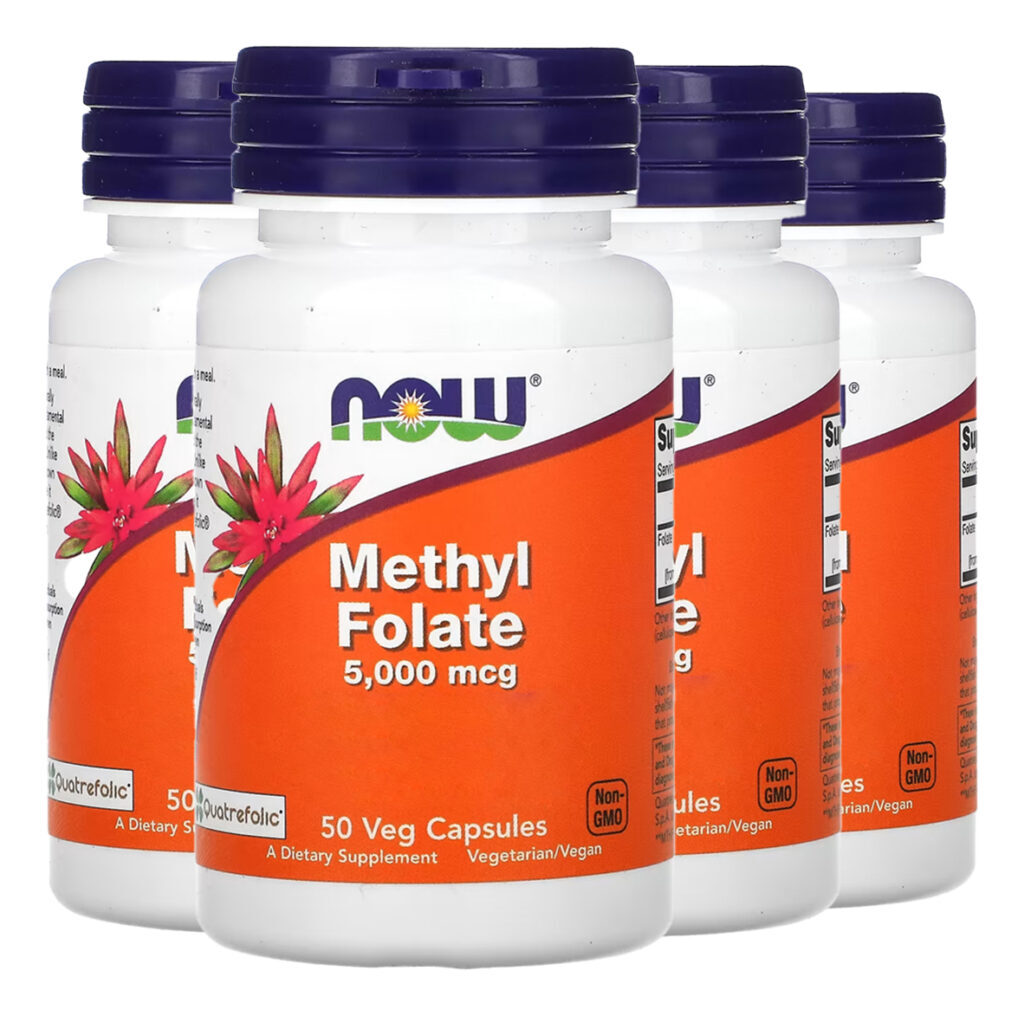 Folato De Methyl 5000mcg Now Foods 50 Cápsulas 4un