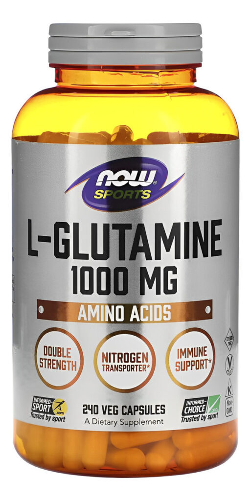 L-glutamina 1000mg Now Foods Sports 240 Caps Importado 5un