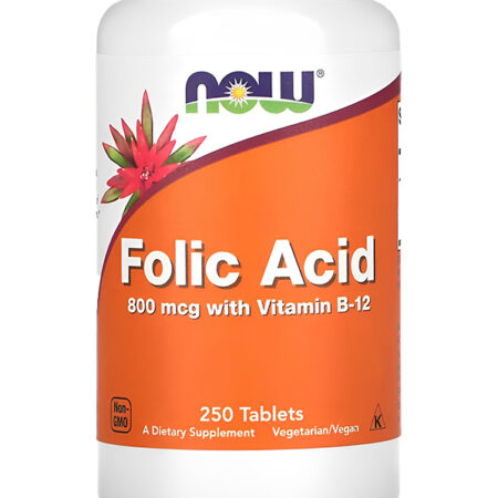 Ácido Fólico E Vitamina B12 800mcg Now Foods 250tabs - Imagem 2