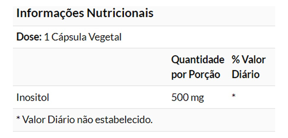 Inositol 500mg 100 Veg Cápsulas Importado 2un Now Foods - Imagem 5
