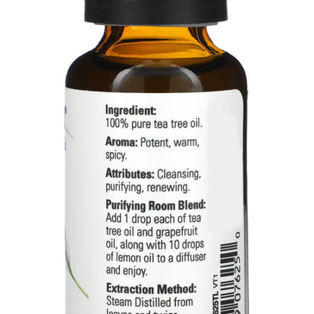Óleo Essencial Melaleuca Tea Tree 30ml Now Foods 100% 2un - Imagem 5