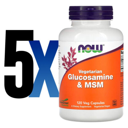 Glucosamina E Msm 120 Caps Importado 5un Now Foods - Imagem 2