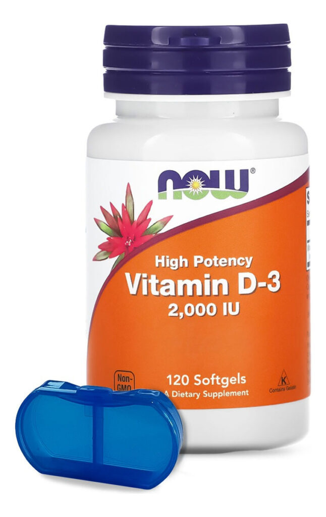 Vitamina D3 2000 Iu Alta Potência Now Foods 120softgls