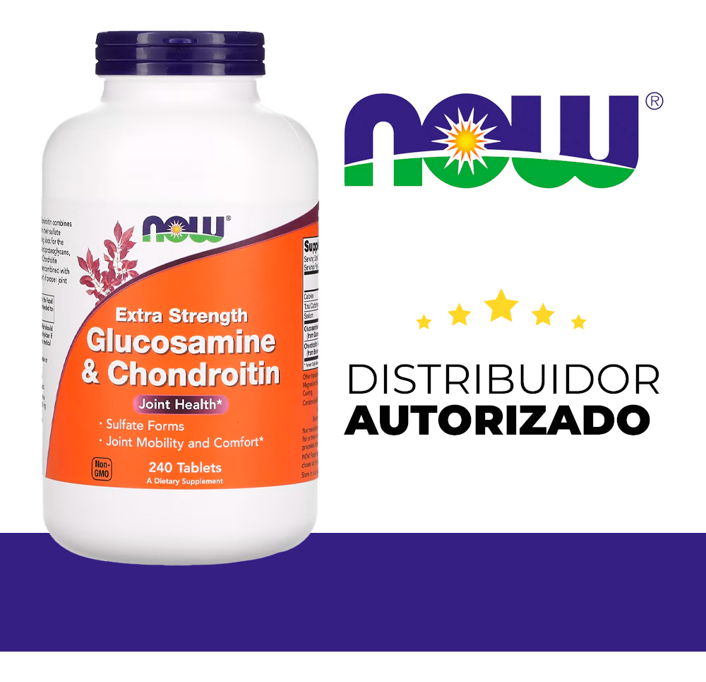 Glucosamina Condroitina Now Foods 240 Tablets Importado - Imagem 5