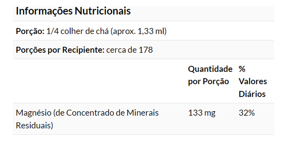 Magnésio Líquido Now Foods Traço Mineral 237ml Importado - Imagem 4