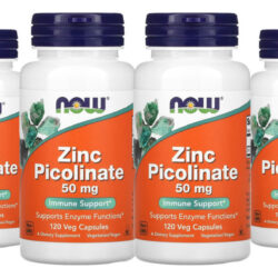 Zinco Picolinato 50mg Now Foods Zinc 120veg Caps 4un