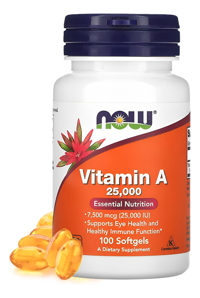 Now Foods Vitamina A 7.500mcg 100 Softgels
