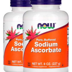 Ascorbato De Sódio 277g Puro Importado 2un Now Foods