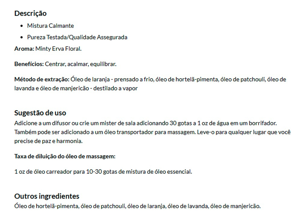 Mistura De Óleos Paz E Harmonia Now Foods 30ml Importado - Imagem 4