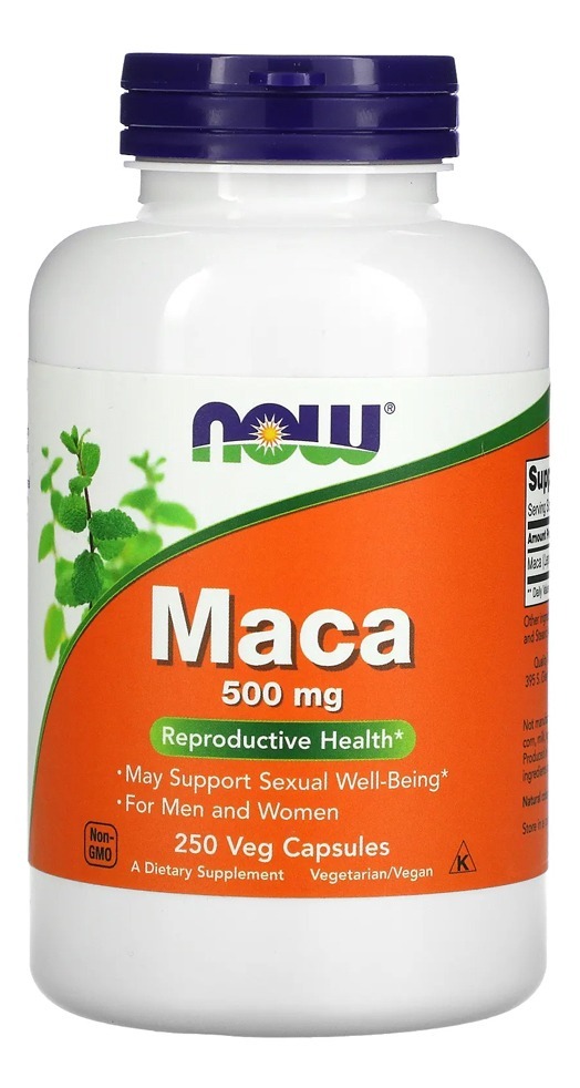 Maca Peruana 500mg Now Foods 250 Veg Caps