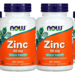 Zinco 50mg Now Foods 250 Tablets 4un