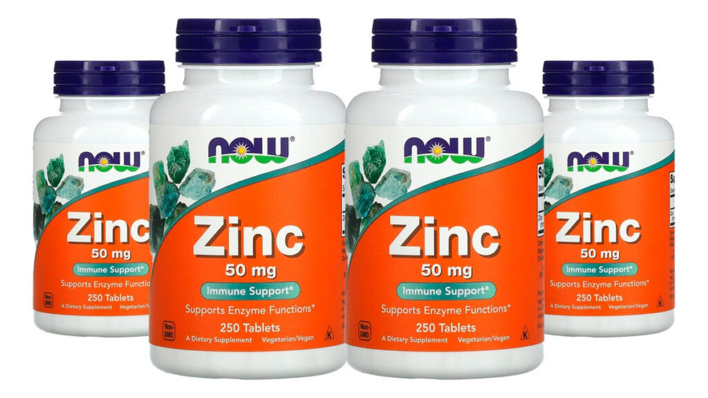 Zinco 50mg Now Foods 250 Tablets 4un