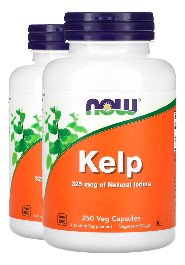 Kelp 325mcg Iodo Natural 250 Caps Importado 2un Now Foods