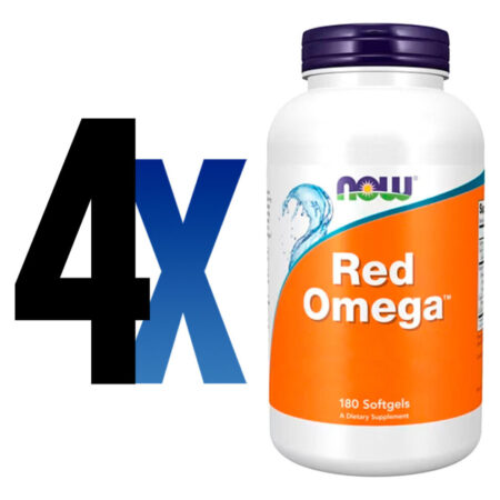 Óleo De Peixe Red Omega Now Foods 180 Sofgels Importado 4un - Imagem 2