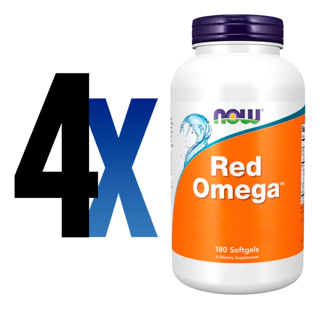 Óleo De Peixe Red Omega Now Foods 180 Sofgels Importado 4un - Imagem 2