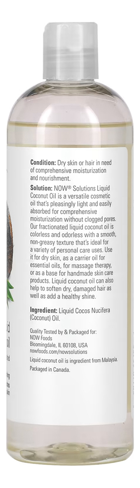 Now Óleo De Coco Líquido 473ml - Imagem 2