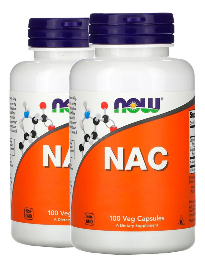 Nac N-acetilcisteína 600mg 100 Cáps Importado 2un Now Foods