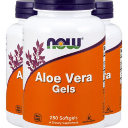 Aloe Vera 100mg Now Foods 250 Softgels Importado 3un